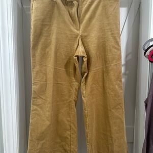 LOFT Beige Corduroy Trousers